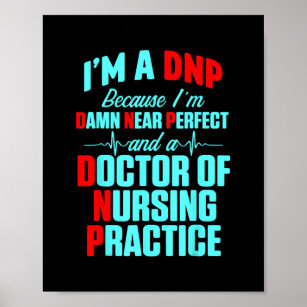 D N P Doctor of Nursing Practice Near Perfect R N Poster