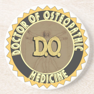 D.O. ABZEICHEN vitruvian Mann DOKTOR OSTEOPATHY Untersetzer