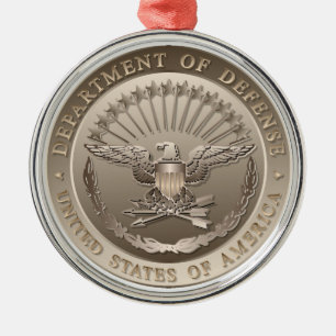 D.O.D Regierungs-Emblem Ornament Aus Metall