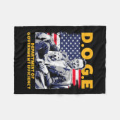D.o.g.e Abteilung Effizienz des Staates _1 Fleecedecke (Vorderseite (Horizontal))