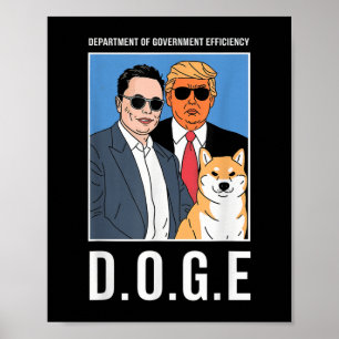 D.o.g.e Abteilung für Regierungseffizienz Lustig  Poster