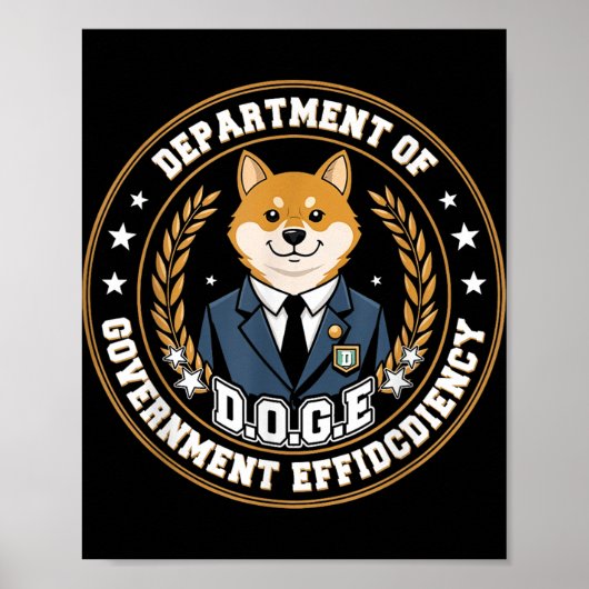 D.o.g.e Abteilung für Regierungseffizienz Poster (Vorne)
