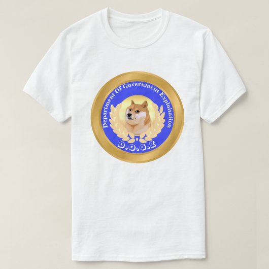 D.O.G.E. Department of Government Exploitation T-Shirt (Design vorne)