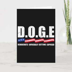 D.o.g.e Doge Ministerium für Regierungseffizienz T Karte
