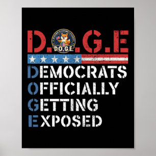 D.o.g.e Doge Ministerium für Regierungseffizienz T Poster