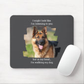 D Pet Photo Funny Dog Dad  Mousepad (Mit Mouse)