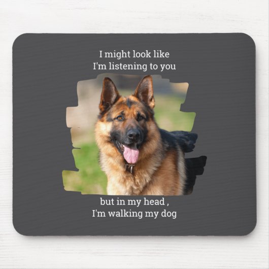 D Pet Photo Funny Dog Dad Mousepad (Vorne)