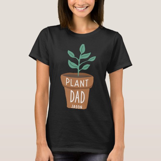 D Plant Dad Gardening T-Shirt (Vorderseite)