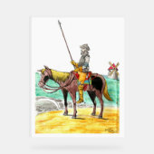 D. Quixote Acrylschild (Vorderseite)