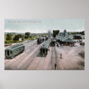 D & R G Bahndepot Poster