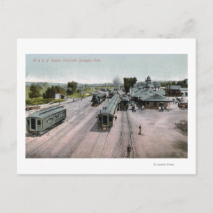 D & R G Bahndepot Postkarte