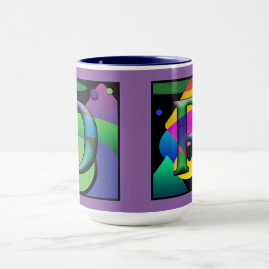 D & R Monogram Cofee-Tasse Tasse (Zentrum)