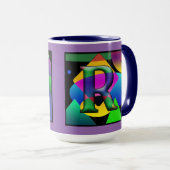 D & R Monogram Cofee-Tasse Tasse (VorderseiteRechts)