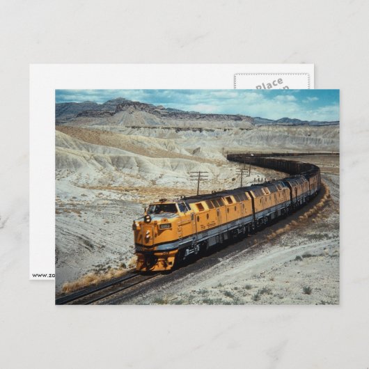 D&RGW Krauss Maffei (deutsch gebaut) Postkarte (Vorne/Hinten)