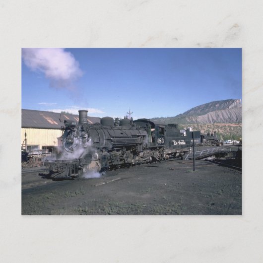 D&RGW-Schmalspur 2-8-2 Postkarte (Vorderseite)