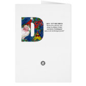 D SCHREIBEN / SANTA CLAUS MIT ROtem RIBONMONOGRAMM (Hinten)