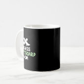 D Skateboard-Mutter Skaten Skateboarderin Kaffeetasse (Vorderseite Links)