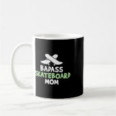 D Skateboard-Mutter Skaten Skateboarderin Kaffeetasse (Links)