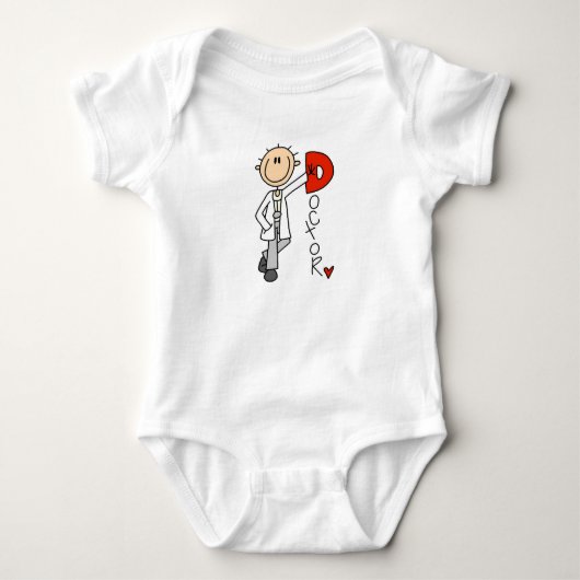 D steht für Doktor Baby Strampler (Vorderseite)