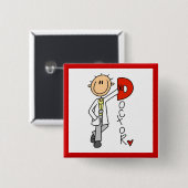 D steht für Doktor Button (Vorne & Hinten)