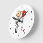D steht für Doktor Runde Wanduhr (Winkel)