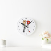 D steht für Doktor Runde Wanduhr (Zuhause)