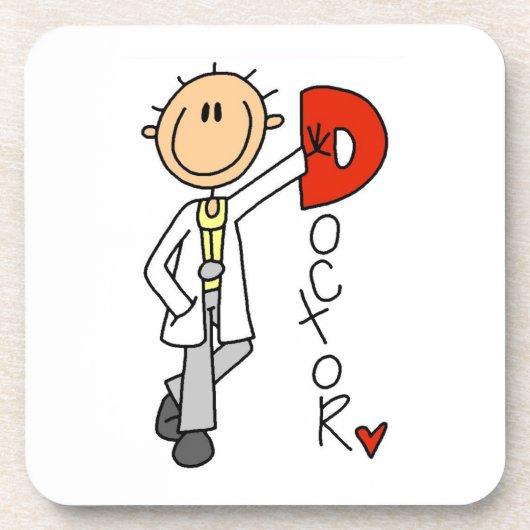 D steht für Doktor Untersetzer (Vorderseite)