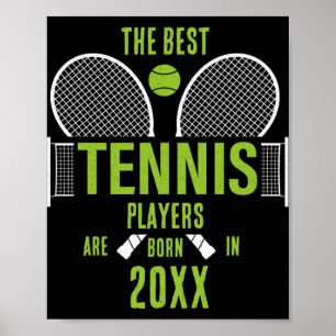 D Tennis Geburtsjahr Name Geburtstag Poster