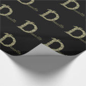 D - The Falck Alphabet (Golden) Geschenkpapier (Ecke)