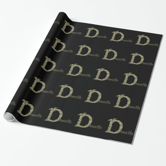 D - The Falck Alphabet (Golden) Geschenkpapier (Ungerollt)
