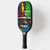 D THOMPSON Pickleball Paddle: Schwarz, Abdeckung: Schläger (Links)