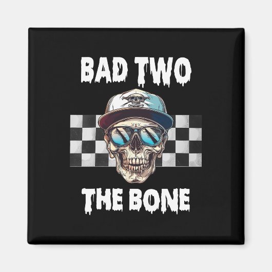 D to Bone Birthday Halloween Skeleton Junge Todd Magnet (Vorne)