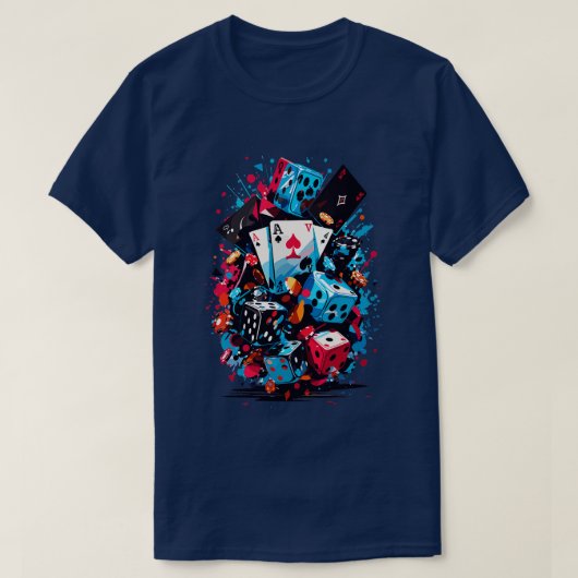 d und Dices Poker T-Shirt (Design vorne)