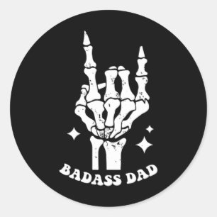 D Vaters Club Vathers Day Funny Trendy Worte auf C Runder Aufkleber