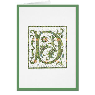 D Verzierte florale Monogramm