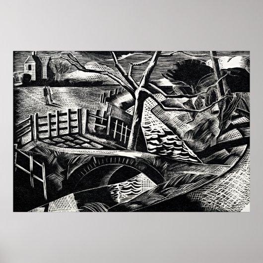 D.yke by Road von Paul Nash Poster (Vorne)