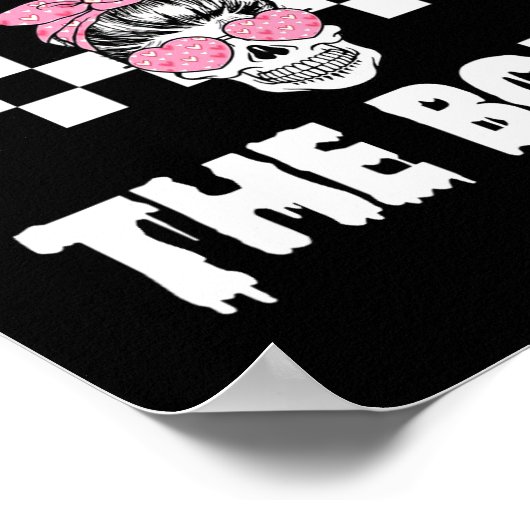 D zu Knochenkelett Männer Frauen Kinder Witzhalme Poster (Ecke)