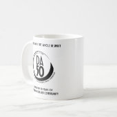 DA50 Worldwide Virtual Convention Mug in Black Kaffeetasse (Vorderseite Links)