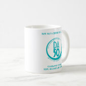 DA50 Worldwide Virtual Convention Mug in Teal Kaffeetasse (VorderseiteRechts)