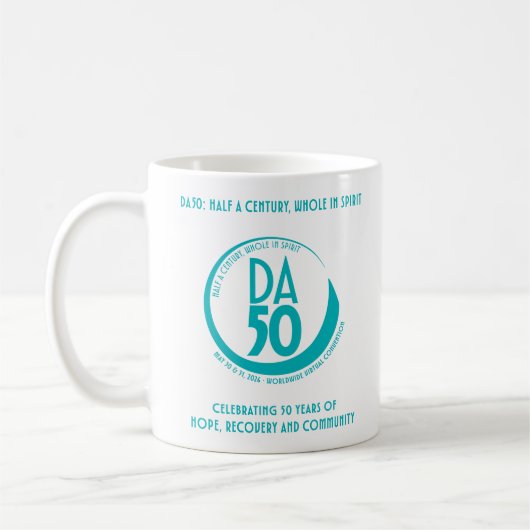 DA50 Worldwide Virtual Convention Tasse in Türkis (Links)