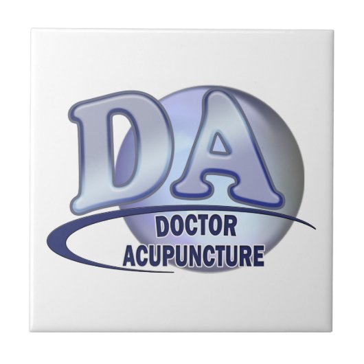 DA ACRONYM LOGO DOKTOR DER AKUPUNKTUR FLIESE (Vorderseite)