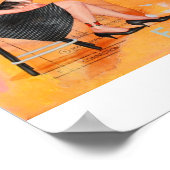 Da bist du meine süßeste Freundin Print Poster (Ecke)