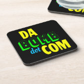 Da Bomb dot com Novelty Funny Retro 90s Getränkeuntersetzer (Linke Seite)