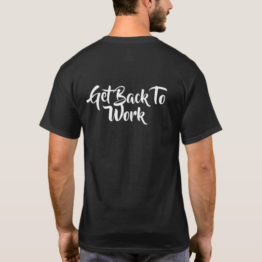 Da Boss Men's Basic Dark T - Shirt (Rückseite)