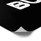 Da Bun, dass lustige Burger Pun Dark BG Poster (Ecke)