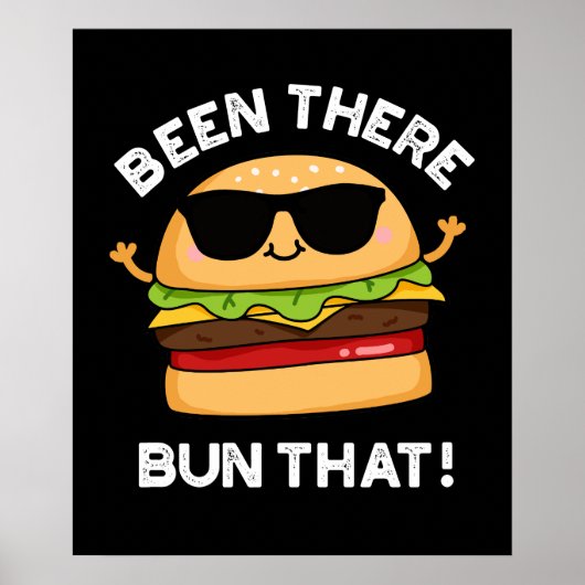 Da Bun, dass lustige Burger Pun Dark BG Poster (Vorne)