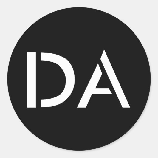 DA Classic Black Sticker (Vorderseite)