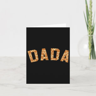 Da Da Dad Giraffe Muster bedruckte lustige Väter Karte