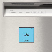 Da - Dada Funny Chemistry Element Symbol T - Shirt Magnet (In Situ (Geschirrspüler))