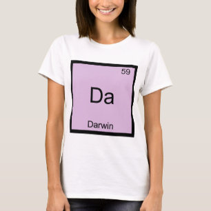 Da - Darwin Lustiges Chemie-Element-Symbol T-Shirt